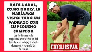 ❤️RAFA NADAL exclusivas imágenes con su hijo Rafael