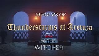 Aretuza Thunderstorms 10 HOURS | The Witcher Ambience | Rain & Thunder All Night Lightning Storm