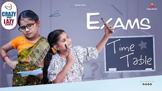 Exams Time Table - Crazy Mom Lazy Daughter | Rithvika Sre | Rating Rithvika | Ybrant Media