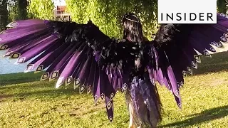 Cosplayer Makes Giant Mechanical Wings