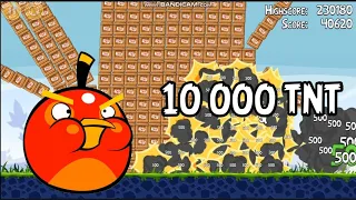 angry birds VS 10 000 TNT