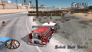 Grand Theft Auto San Andreas Remastered 100% Misiones Bombero: Inmunidad al Fuego