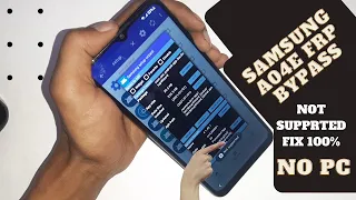 SAMSUNG A04E A042F ANDROID 11/12 FRP BYPASS WITHOUT PC | Data clear not supported fix