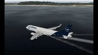 FlightSimLB Missions Luftnotlage LostOfBothEngines (FullHD Deutsch A320neo 124thATC Lufthansa XP11)