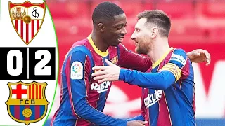 Sevilla vs Barcelona 0-2 extended highlights and goals 2021/2/27 Hd