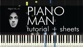 Billy Joel - Piano Man - Piano Tutorial + Sheets