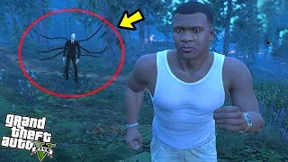 إكتشفت اخيرا مكان وجود سلندر مان في جي تي اي 5 | GTA V Slender Man