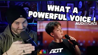 Metal Vocalist Reacts - 12-year-old Alfie Andrews receives a STANDING OVATION -AGT 2023