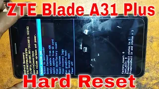 ZTE Blade A31 Plus Hard Reset How to Boot ZTE Blade A31 into recovery mode Reset All Settings