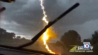 Lightning bolt caught on camera in Hillsborough County