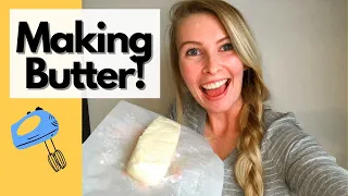 How to Make BUTTER with a HANDHELD MIXER – EASY!!! | The Galloway Farm