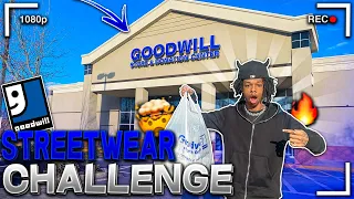 STREETWEAR OUTFIT CHALLENGE | THRIFT STORE FINDS 🤯🔥