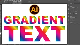 How to Make Gradient Text in Illustrator 2021