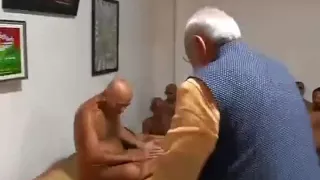 Modi meets Jain Acharya Shri 108 Vidya Sagar Ji Maharaj