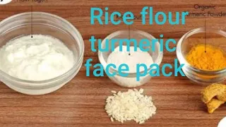 Rice Flour Turmeric Face Pack For Clear,Bright and Acne Free Skin//Being beauteous with Aditi//