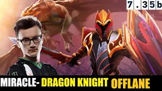 🔥MIRACLE- [Dragon Knight] OFFLANE 7.35B - DOTA 2 HIGHEST MMR #dota2 #dota2gameplay #miracle