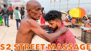 2$ World’s Best Street Barber Head Massage |  Baba Chamunda Barber | ASMR MASSAGE Therapy |EP-6