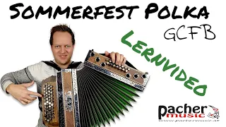 Lernvideo - Sommerfest Polka (1. Teil) - Steirische Harmonika