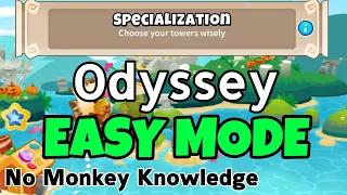 BTD6 Odyssey - Easy Mode || No Monkey Knowledge || Tutorial / Guide