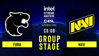 FURIA vs NaVi – Map 1 [Mirage] - IEM Katowice 2022 - Group Stage