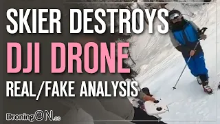 Drone DESTROYED and Drone Operators ATTACKED by French Skier (Les Arcs)