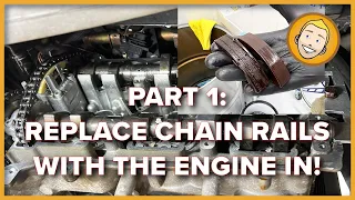 Porsche CAM TIMING CHAIN GUIDE RAIL Replacement/Install - Day 1 - Bank 1 (Condensed Version)