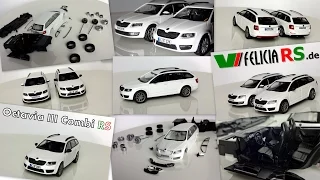 Škoda Octavia III RS Combi Modellauto 1:43 (Umbauvideo)