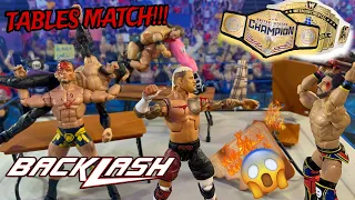 ADAM VS DOLPH VS BALOR VS THEORY VS SOLO VS GARGANO┃ELIMINATION TABLES MATCH┃WWE ACTION FIGURE MATCH