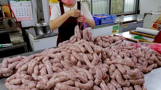 Traditional Skills! Massive Sausage Making - French Street Food