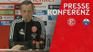 Fortuna Düsseldorf vs. SC Paderborn 07 2:3 | F95-Pressekonferenz | 2021/22 | Preußer nach #F95SCP