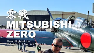 Flying Demo of the Mitsubishi A6M5 Zero - PLANES OF FAME AIR MUSEUM 2023/12/02