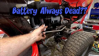 Craftsman Riding Mower Battery Keeps Dying Won't Stay Charged Diagnosis and Repair With Tips
