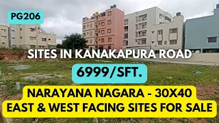 Narayana Nagara East & West Facing 30X40 Sites for Sale Kanakapura Road  6999/sft | ಸೈಟು ಮಾರಾಟಕ್ಕಿದೆ