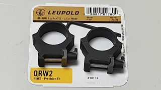 Быстросъемные кольца LEUPOLD QRW2 для крепления оптического прицела