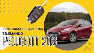 Peugeot 208 ¿como CODIFICAR LLAVE TELEMANDO? X300 miniVvdi