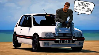 GTA 5 RP A ZERO SANS TRICHER ! #10 (j'ai enfin ma 205 GTI elle déchire!!!)