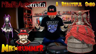 NieR: Automata | A Beautiful Song | Opera Boss | Drum Cover By Miki Drummer