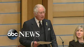 King Charles III addresses Scottish Parliament following queen's death