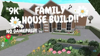 9K!  BLOXBURG: FAMILY HOUSE BUILD, NO GAMEPASS !!