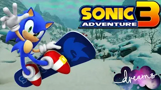 Sonic Adventure 3 (Dreams PS5 Fangame) - Cryo Biome (Snowboard Section!)