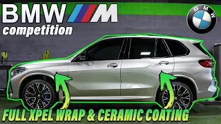This Brand New BMW X5M Competition drove 5 hours for paint protection film, ceramic coating & tint!