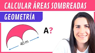 Calcular ÁREAS SOMBREADAS 🟥 Figuras Planas