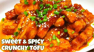 SWEET AND SPICY CRUNCHY TOFU | TOFU-GANGJEONG 두부강정 | PERFECT FOR VEGETARIAN