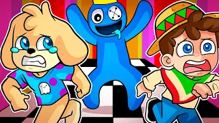 ¡ESCAPA del JUGUETE MALVADO! 🧸😨 RAINBOW FRIENDS en ROBLOX con SILVIOGAMER y PANCRACIO