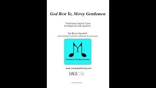 God Rest Ye Merry Gentlemen - Brass Quartet - ♪ Sheet Music ♪