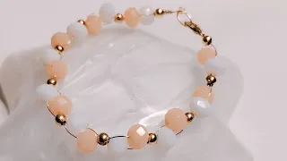 beads se bracelet banaye/#diy #viralvideo #beadsjewellery #trending #beads#bracelet#braceletmaking