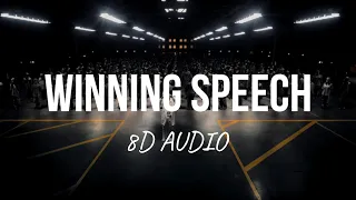 Winning Speech - Karan Aujla (8D AUDIO) New Punjabi Songs 2024