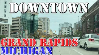 Grand Rapids - Michigan - 4K Downtown Drive