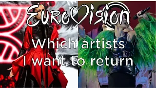 Eurovision Song Contest - Artists I Want To See Return