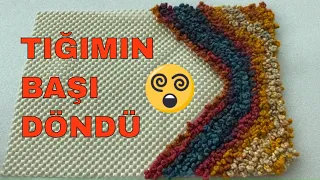 TIĞ İŞİ HALI KAYDIRMAZ ÜZERİNE ÇEVİRMELİ PASPAS YAPIMI/Making a Crochet Twist Mop